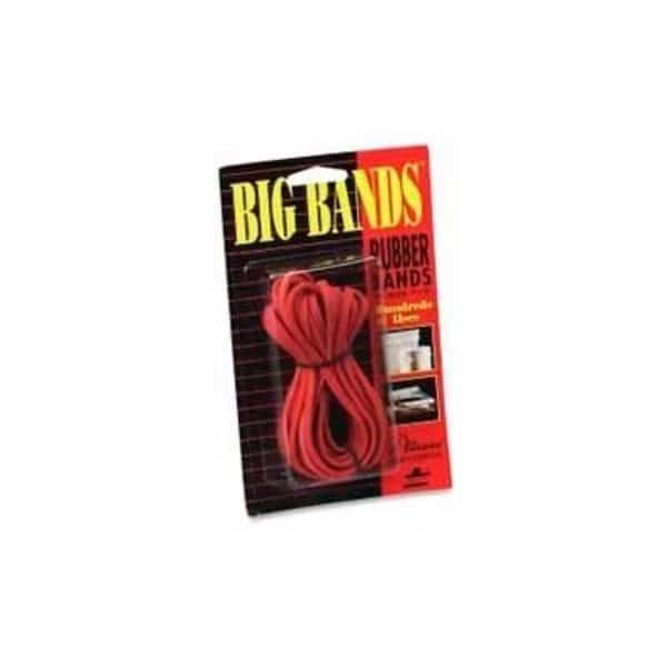 Alliance Big Bands Rubber Bands, 7" x 1/8", Red, 12/Pack