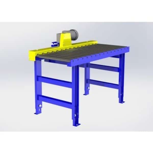 Omni Metalcraft Chain Driven Live Roller Conveyor, 1.9" Dia. Rollers, 1/2 HP - 20'L x 24"W