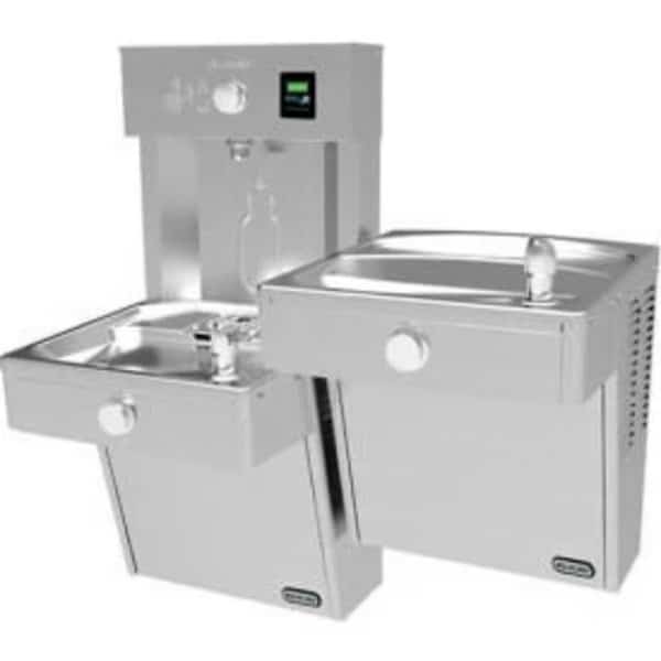 Elkay VRCTLR8WSK EZH20 Vandal Resistant Bi-Level Water Bottle Filling Station, Stainless Steel