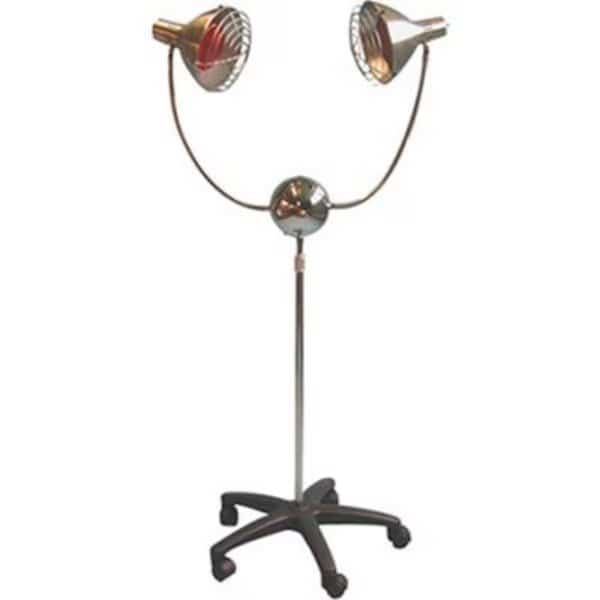 2-Head Infra-Red Lamp with Timer and Mobile Base, 350 Watt