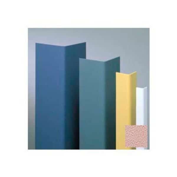 Vinyl Surface Mounted Corner Guard, 90Deg Corner, 1-1/2" Wings, 4' Height, Dawn, Undrilled
