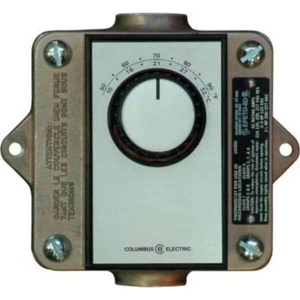 TPI Remote Mounted Thermostat Single Pole Double Throw Bi-Metal 120-277V 50-90DegF