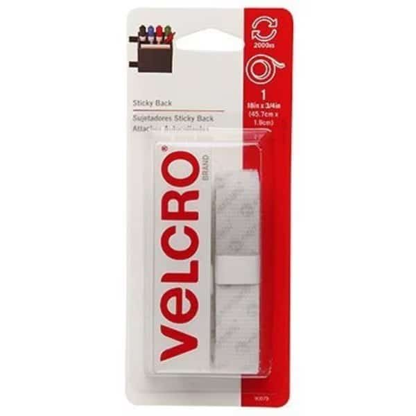 18x34 WHT Hook And Loop Tape