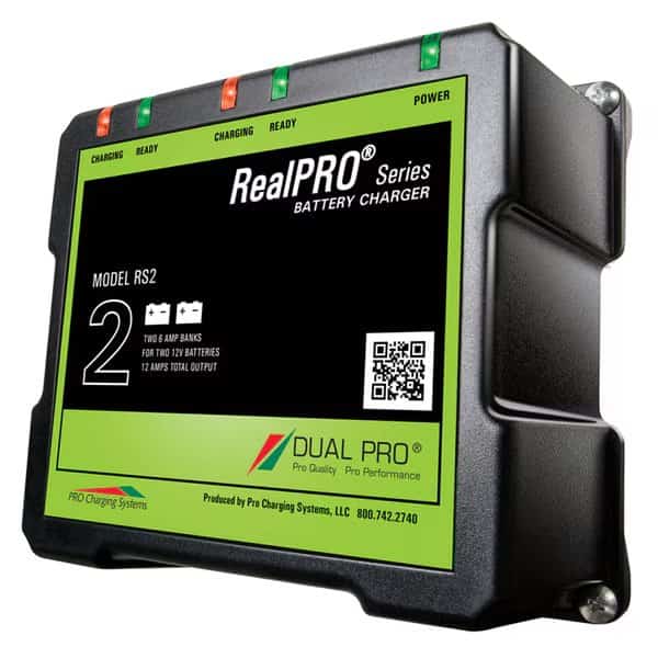 RealPRO Series Battery Charger - 12A - 2-6A-Banks - 12V/24V