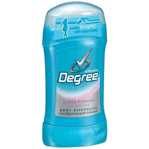 Degree Deodorant Invisible Solid Sportsheer Powder 1.6 oz., PK12