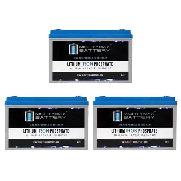 12V 100AH Lithium Replacement Battery Compatible with APC SILCON SL60KG - 3PK
