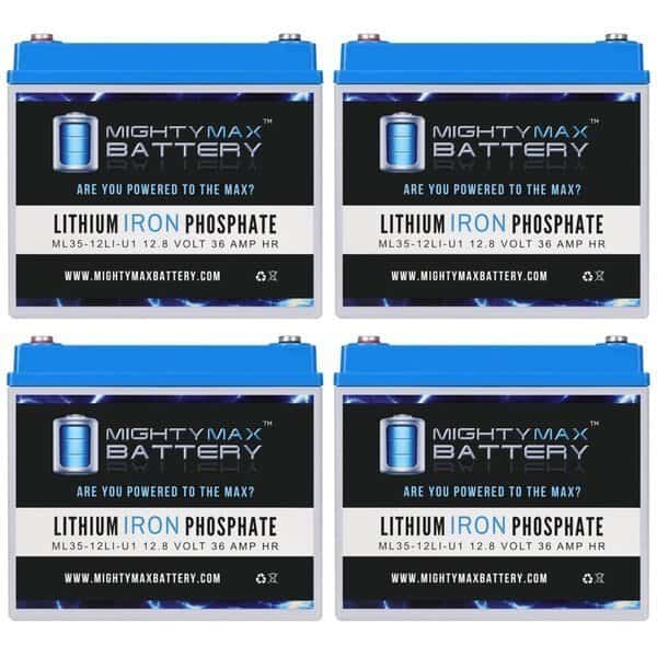 12V 35AH U1 Lithium Replacement Battery compatible with Rabjor AGM1234T - 4PK