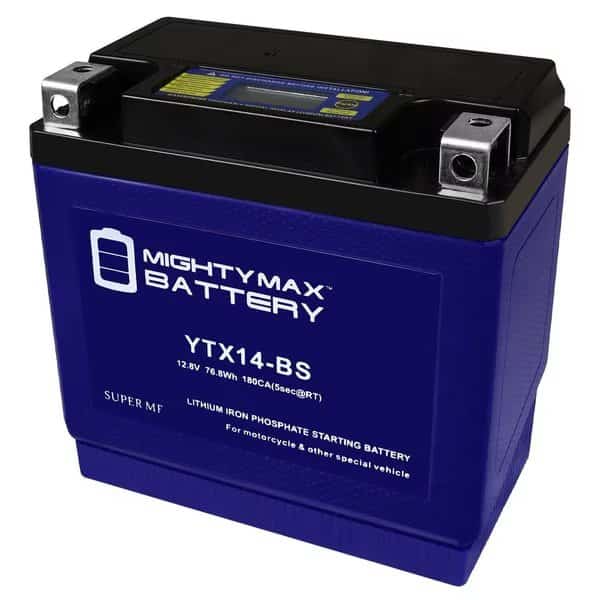 YTX14-BS Lithium Replacement Battery Compatible with Chrome Pro Series Powersport