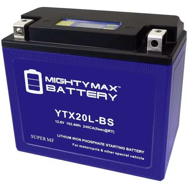 YTX20L-BS Lithium Replacement Battery compatible with Kawasaki ATV Jetski Snowmobile