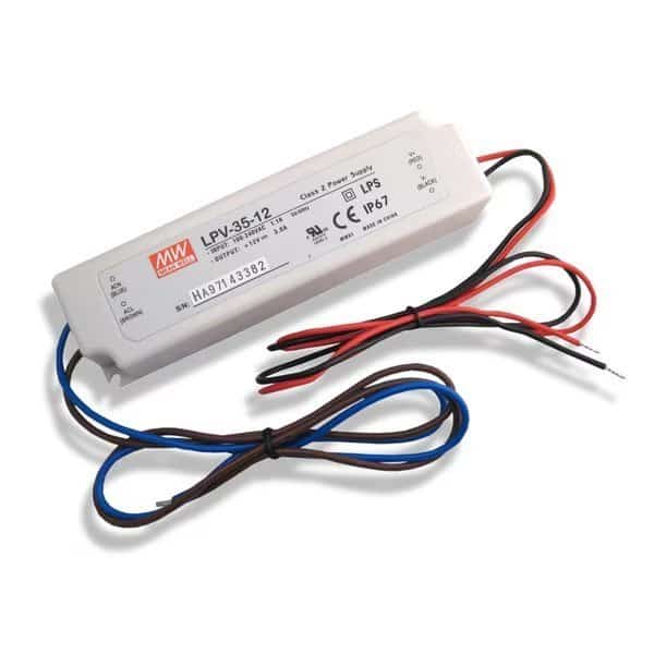 DC Constant Voltage Driver, Class 2, 35W, 12V