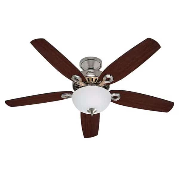 Hunter Builder Deluxe 52 in. Brushed Nickel LED Indoor Ceiling Fan