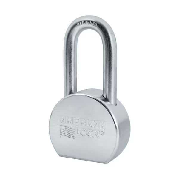 American Lock 2-1/2 in. W Steel 4-Pin Cylinder Weather-Resistant Padlock