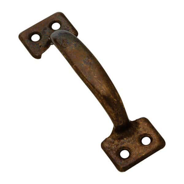 National Hardware 4 in. L Antique Brass Brown Steel Universal Sash Lift Handle 1 pk