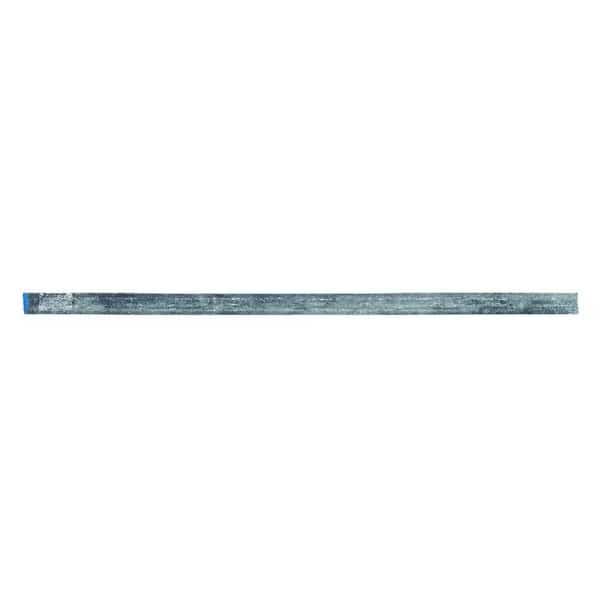 Undersized Key Stock, Steel, Zinc Plated, 12 in L, 1/2 in W, 1/2 in H
