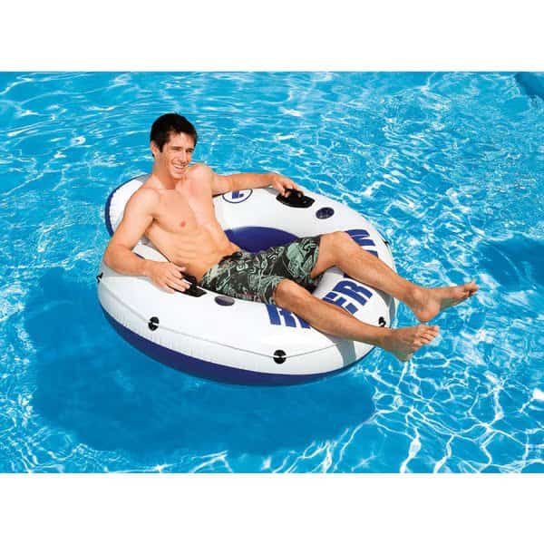 Intex River Run Blue/White Vinyl Inflatable Floating Tube