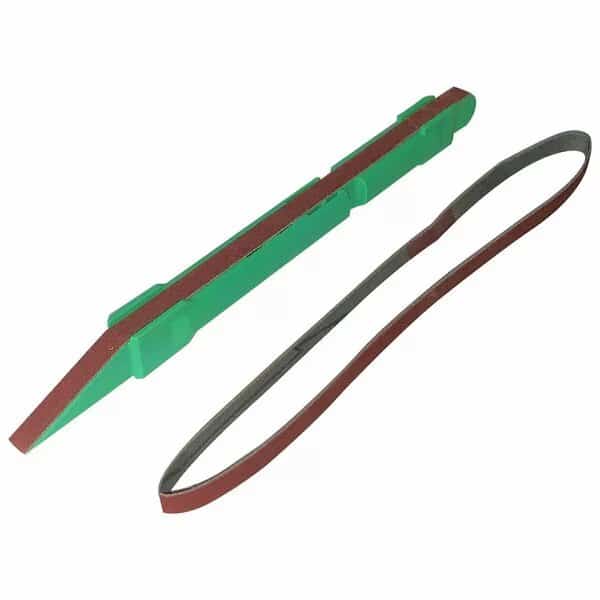 Sanding Stick with 2 Replacement No 320 Grit Belts, Spring Tensioned 6pk