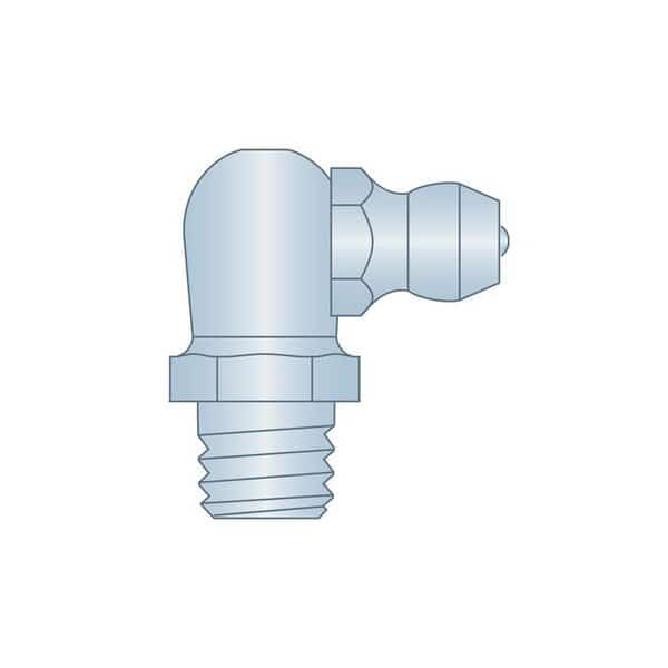 Grease Fitting, M8mm, x1.25 90D CS Z3