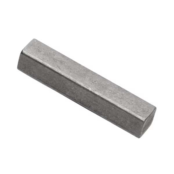 Undersized Key Stock, Carbon Steel, Plain, 36 in L, 1 in W, 1 in H