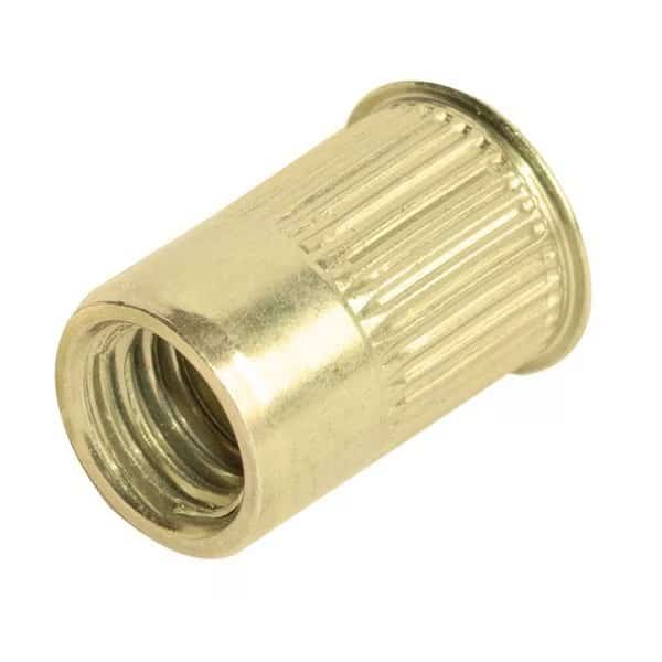 Rivet Nut, 3/8"-16 Thread Size, Steel, 250 PK