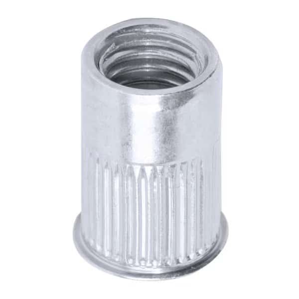 Rivet Nut, #8-32 Thread Size, Aluminum, 250 PK