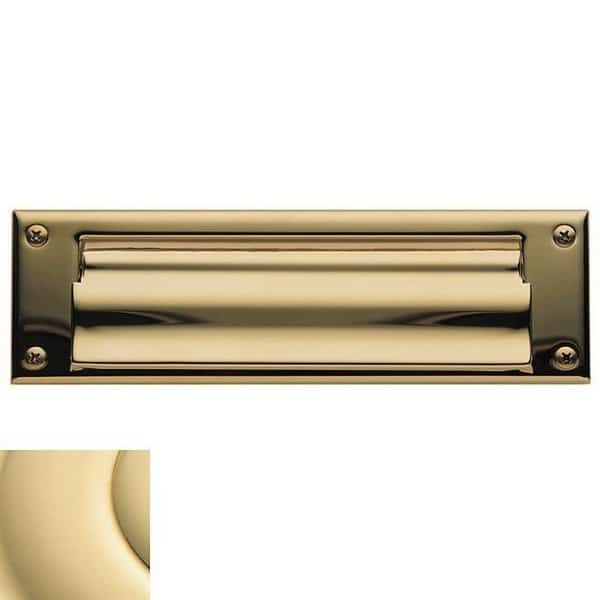 Estate Unlacquered Brass Mail Slot, Baldwin, Mfr#: 0015.031