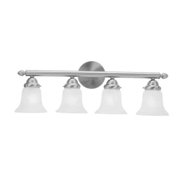 Neptune 4 Light Brushed Nickel Bath Vani , Mfr#: 1064-91