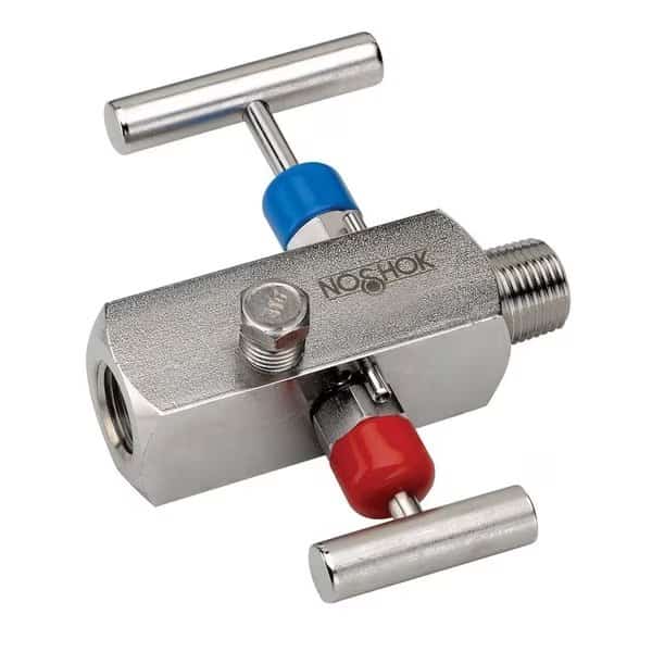 Block and Bleed Carbon Steel Needle Valv, NOSHOK, Mfr# 2170-FMC