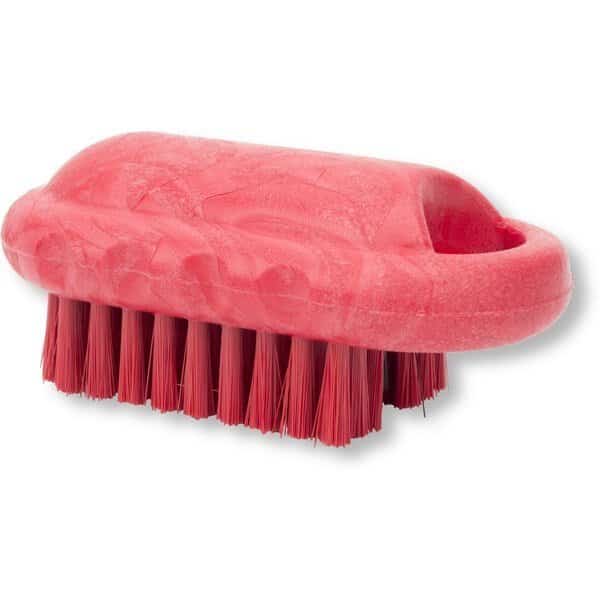 2.25 in W Hand and Nail Brush, Red, Polypropylene