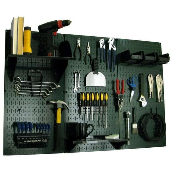 Standard Industrial Pegboard Kit, Green/Black