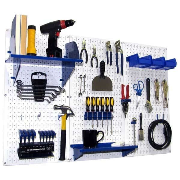 Standard Industrial Pegboard Kit,White, Mfr#: 35-IWRK-400-WBU, WALL CONTROL