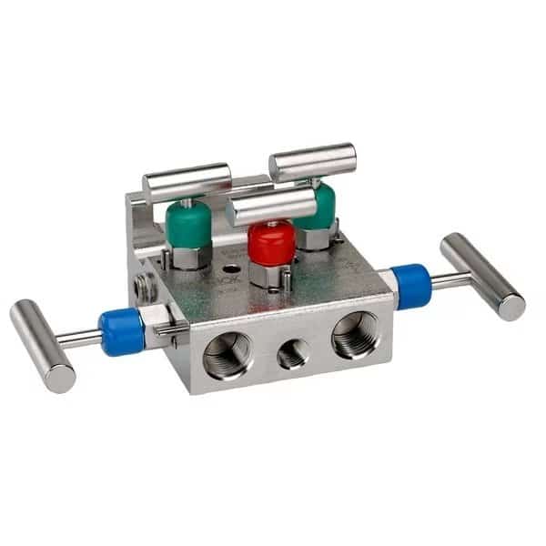 Natural Gas 5 Valve Stainless Steel Mani
