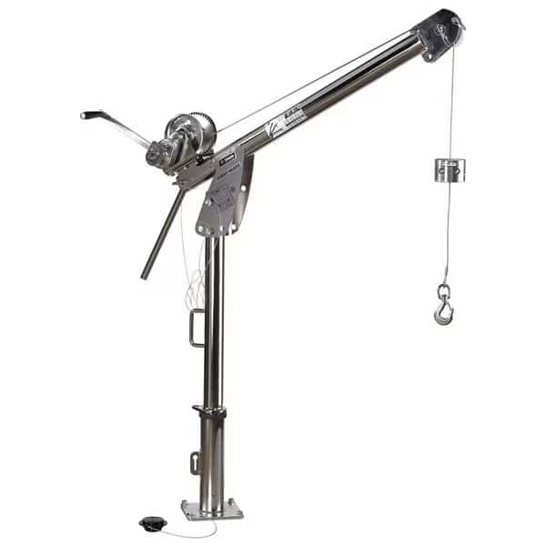 Davit Crane Up To 850Lb Cap W/ Spur Gear