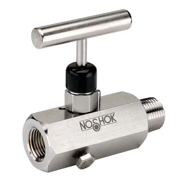 Needle valve, 1/2" NPT MxF, Carbo