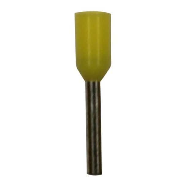 Wire Ferrule, Yellow, 24 AWG6mm.PK500, ECLIPSE TOOLS, Mfr# 701-104