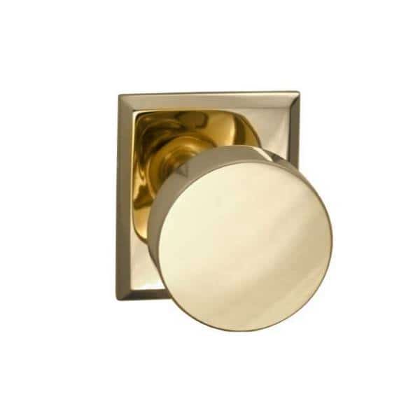 Rectangular Rose Priv Knob 2-3/4" BS Full Lip Strike Bright Brass 935