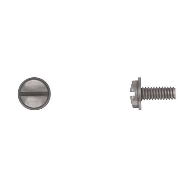 Blk Nyln License Screws 1/4-20X5/8" Truss Slotted PK50