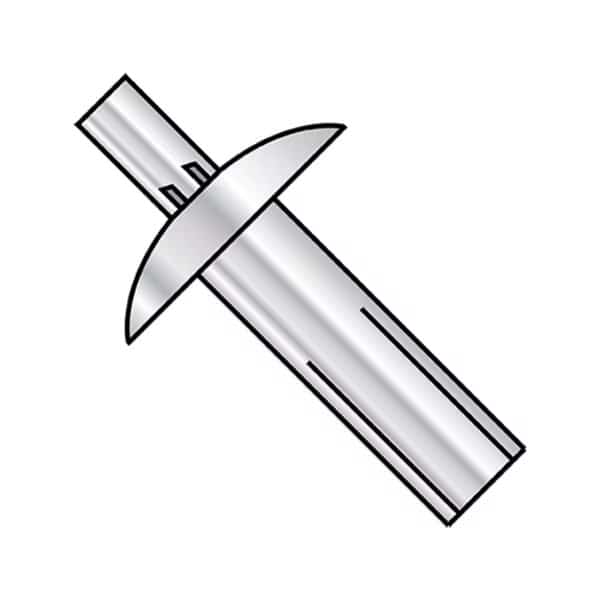 Nail Drive Anchor, 1/4" Dia., 3/8" L, Aluminum 1000 PK