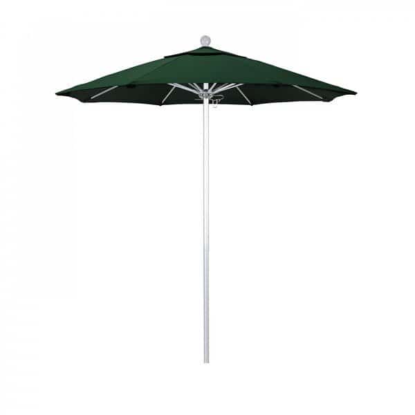 Patio Umbrella, Octagon, 96" H, Sunbrella Fabric, Forest Green