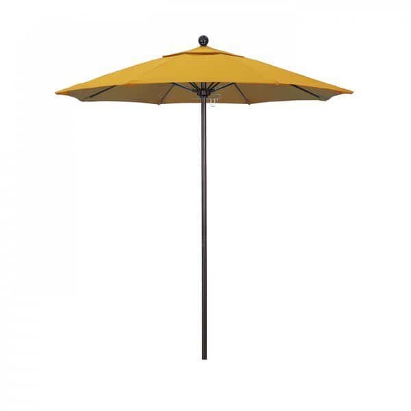 Patio Umbrella, Octagon, 96" H, Olefin Fabric, Lemon