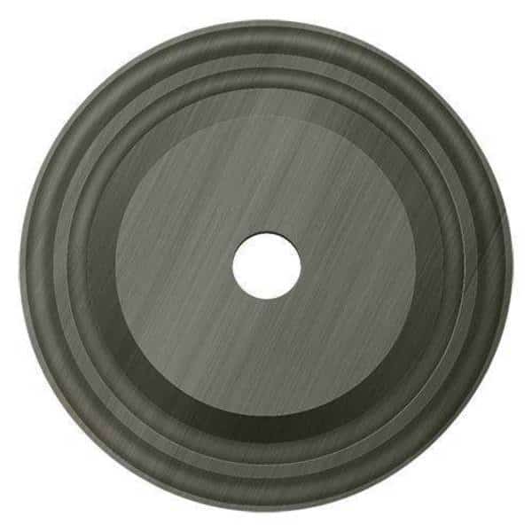 Base Plate For Knobs, 1-1/2" Diameter Antique Nickel