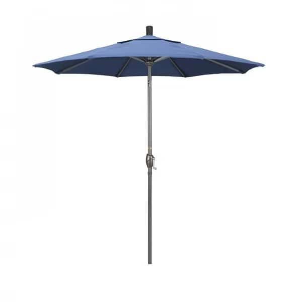 Patio Umbrella, Octagon, 95.5" H, Olefin Fabric, Frost Blue
