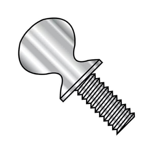 Thumb Screw, 1/4"-20 Thread Size, Spade, Plain Stainless Steel, 2 in Lg, 600 PK