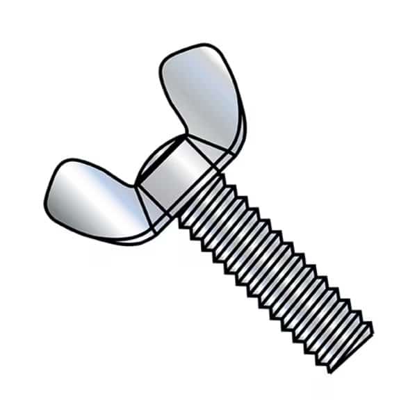 Wing Nuts, 10-32X1/2 LT TYP A COL, PK200, #10-32 Thread Size, Wing, Zinc Plated Steel, 1/2 in Lg, EnjoyTool select, Mfr# 1108WA