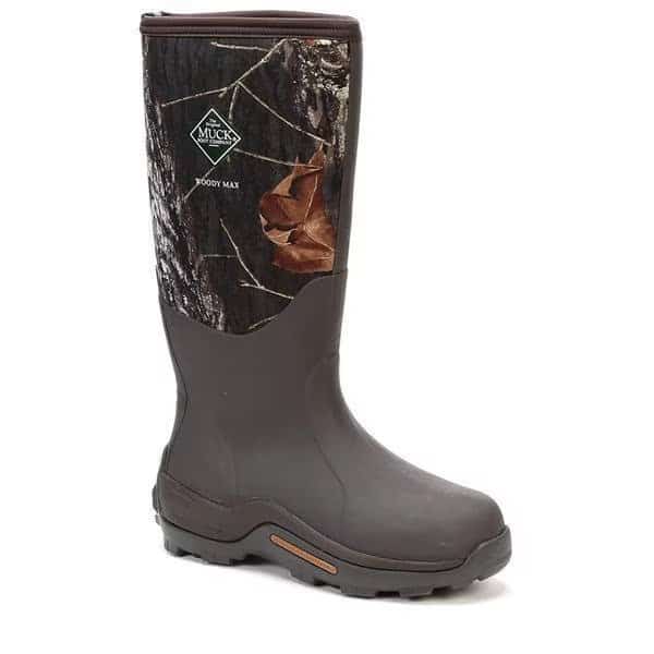 Men's Tall Rubber Boot, 7 17 in H, Brown/Mossy Oak, WDM-MOCT