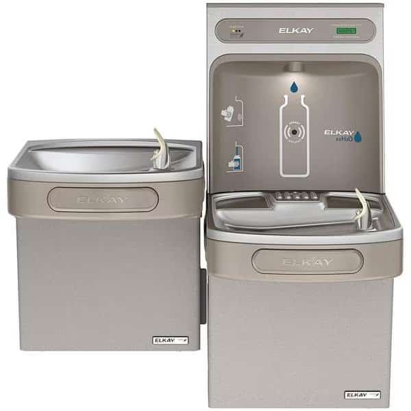 Elkay Bfs Vers Bi-Lvl Green Filtrd 8Gph Lt Gry