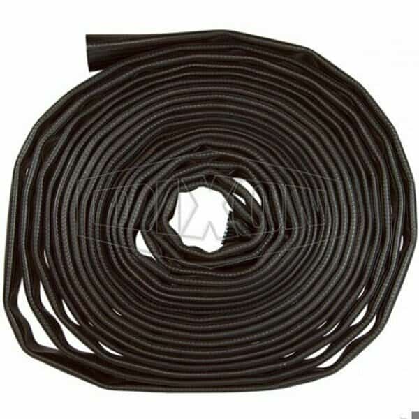Uncoupled Washdown Hose, 2-1/2 in, 50 ft L, 200 psi, Nitrile, Domestic