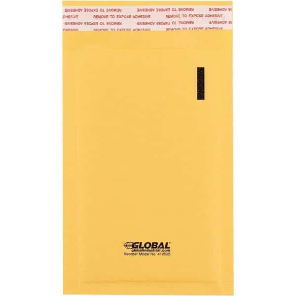 No. 000 Self Seal Bubble Mailers, 4W x 8L, Gold, 500PK