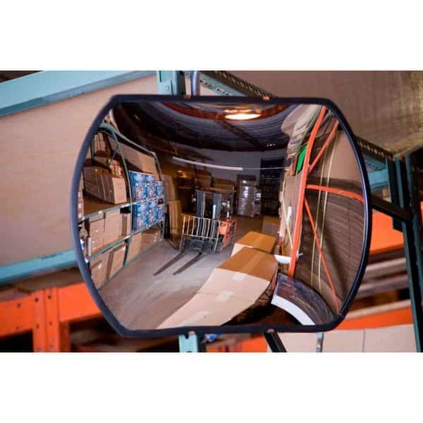Roundtangular Acrylic Convex Mirror, Indoor, 24x36,160, Viewing Angle