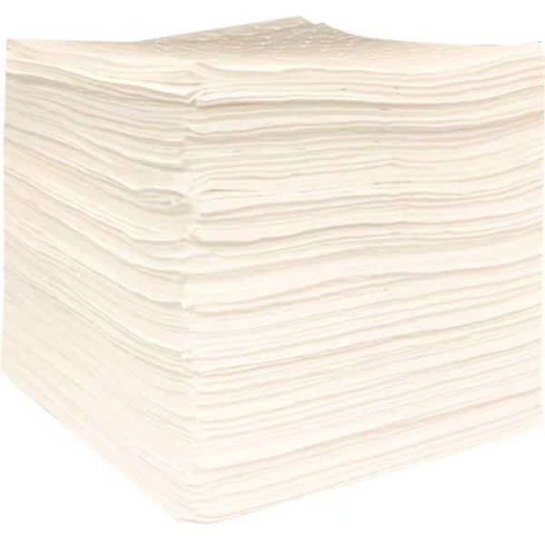 Sorbents, White, Polypropylene, 100 PK
