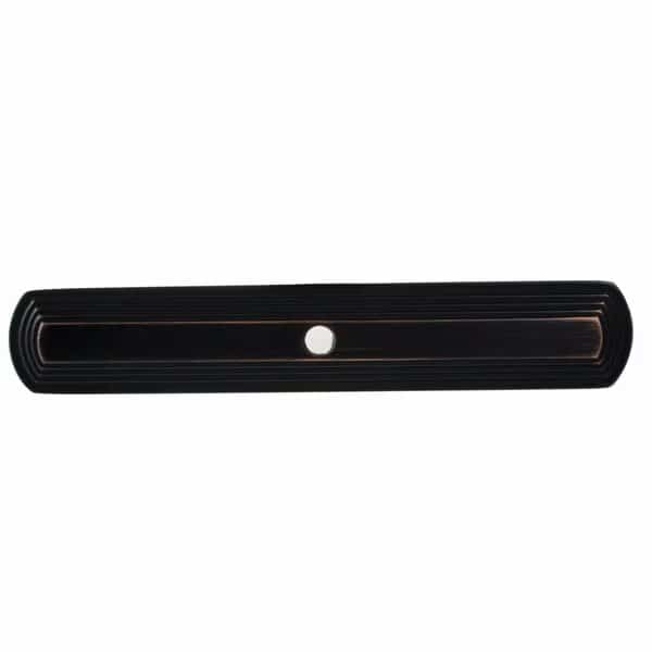 6 in. Oil Rubbed Bronze Narrow Rounded Cabinet Backplate - 1079-ORB, 5PK